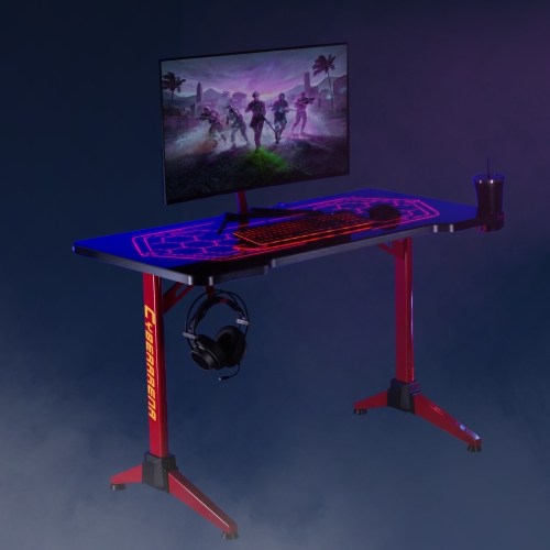 Brateck Gaming Desk with RGB Lighting（1360x660mm）