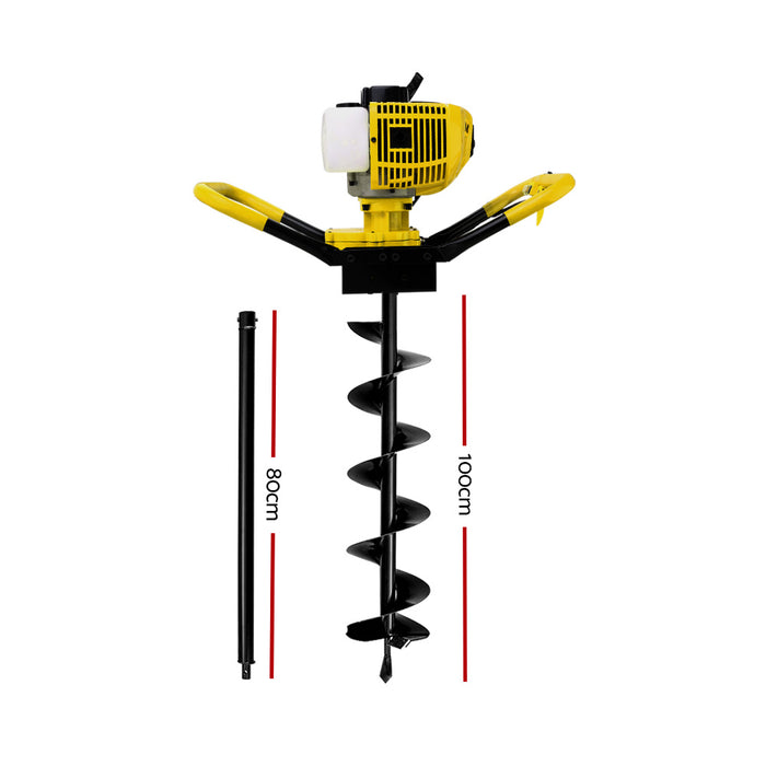 Giantz 80CC Petrol Post Fence Hole Digger Auger Drill 200mm