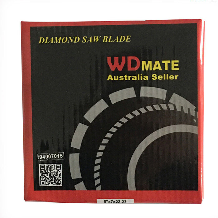 5x Diamond Cutting Disc 125mm 5" Dry Wet Turbo Circular Saw Blade 2.2mm 22.23mm