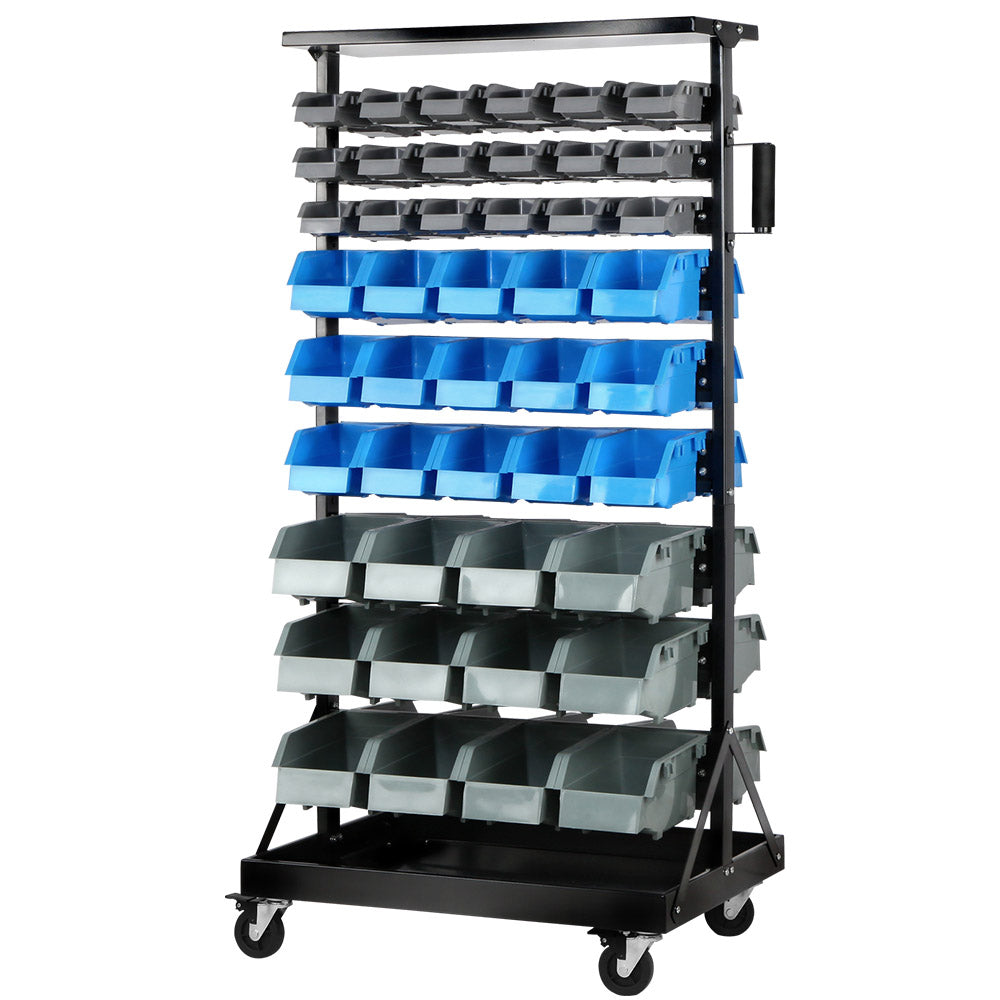 Organize with Ease: Introducing the Giantz 90 Storage Bin Rack on Wheels
