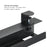 Brateck Clamp-On Under Desk Cable Tray Black