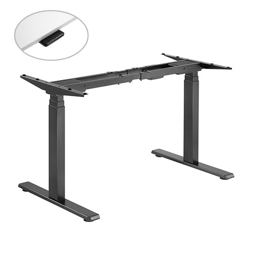 Brateck Contemporary 3-Stage Dual-Motor Sit-Stand Desk (Frame Only)