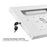 Brateck Anti-Theft Countertop Tablet Holder Bolt Down Base for 9.7” to 11”  White