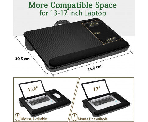 Portable Laptop Stand Desk with Mouse Pad and Phone Holder