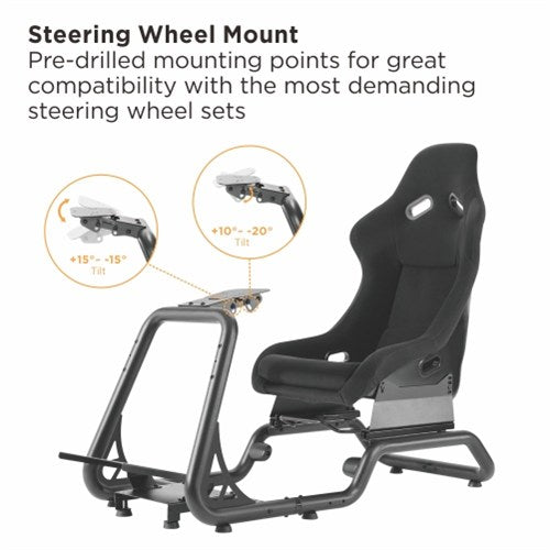 Brateck Premium Gaming Racing Simulator Cockpit Seat Professional Grade