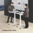 Brateck Height Adjustable Mobile Workstation White