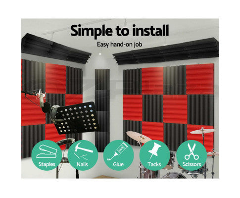 Studio Acoustic Foam Tiles Corner Bass - 40pcs
