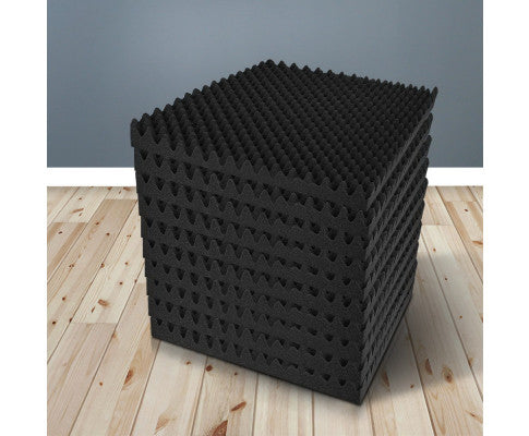Studio Sound Absorption Acoustic Foam Tiles Panels Eggshell 50x50CM - 20 units