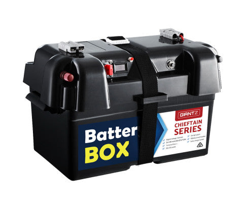 GIANTZ Universal Deep Cycle Battery Box for Camping 12V Portable Deep Cycle AGM