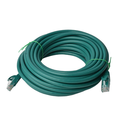 8Ware Cat6a UTP Ethernet Cable Snagless Green 50m