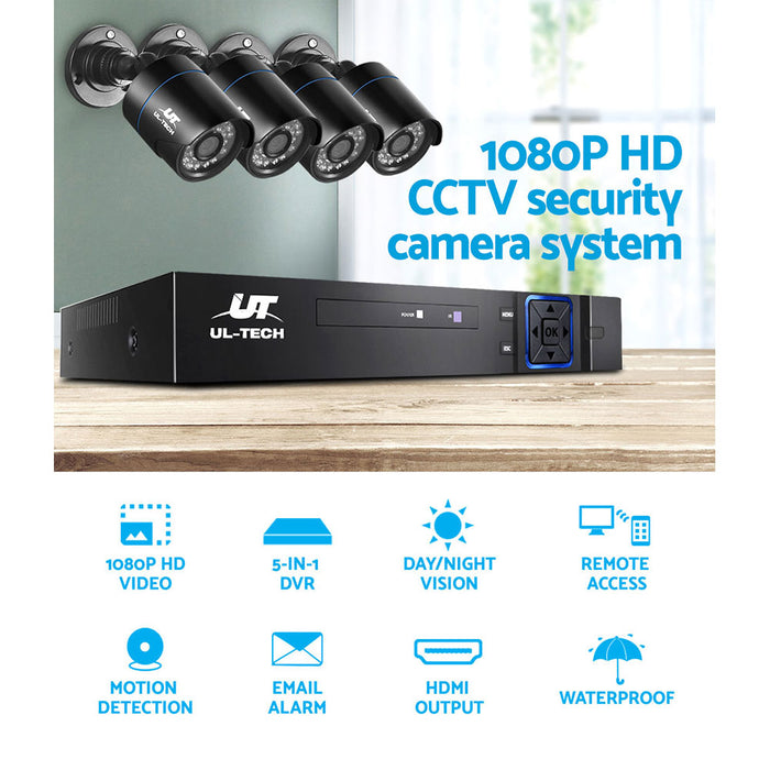 UL Tech 8 Channel HDMI CCTV Security Camera 1TB Hard Drive