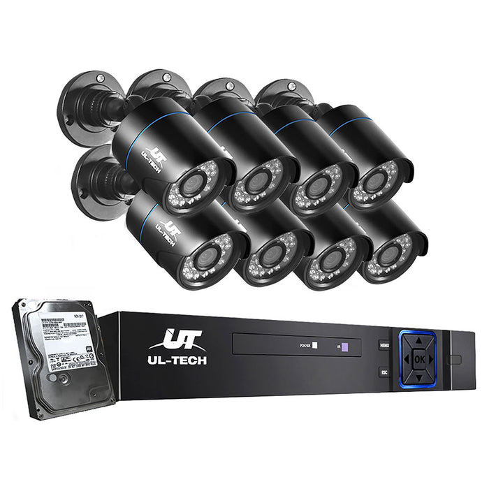 UL Tech 8 Channel HDMI CCTV Security Camera 1TB Hard Drive