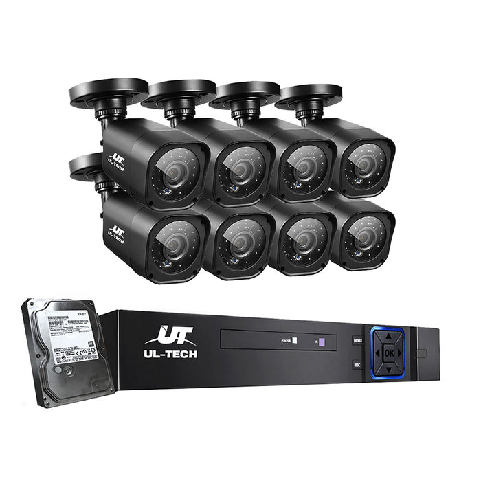 UL-tech CCTV Home Security System 8 Channel DVR 1080P Outdoor Camera with 1TB Hard Drive