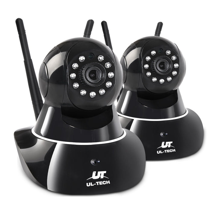UL Tech Set of 2 1080P Wireless Surveillance IP Cameras