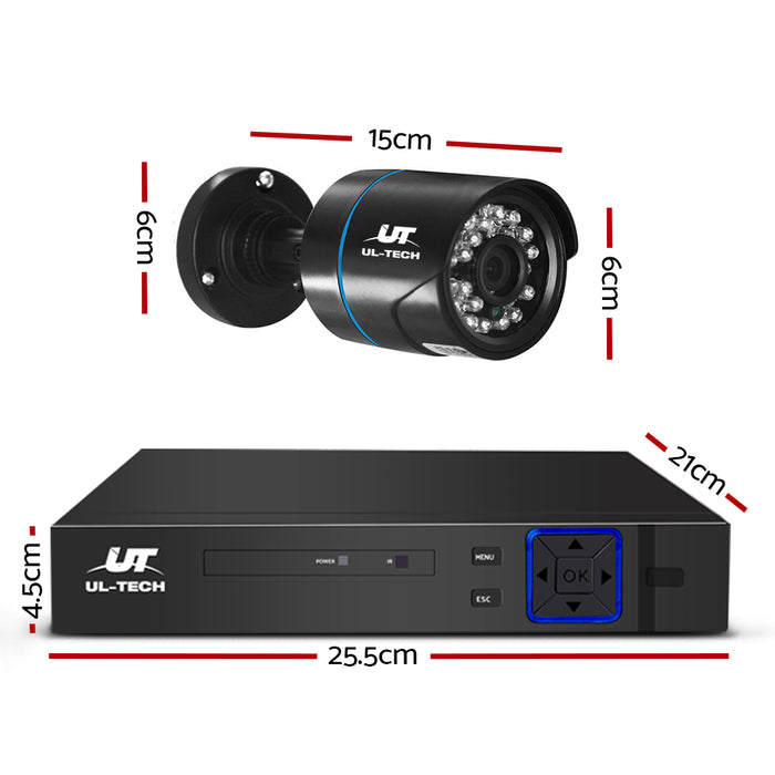 UL-Tech CCTV 4 Channel HD 5-in-1 Security Camera System