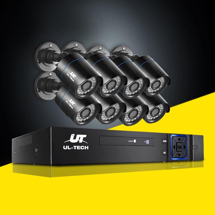 UL-Tech CCTV 5MP PRO Security 8x Camera System Super HD 5in1 DVR