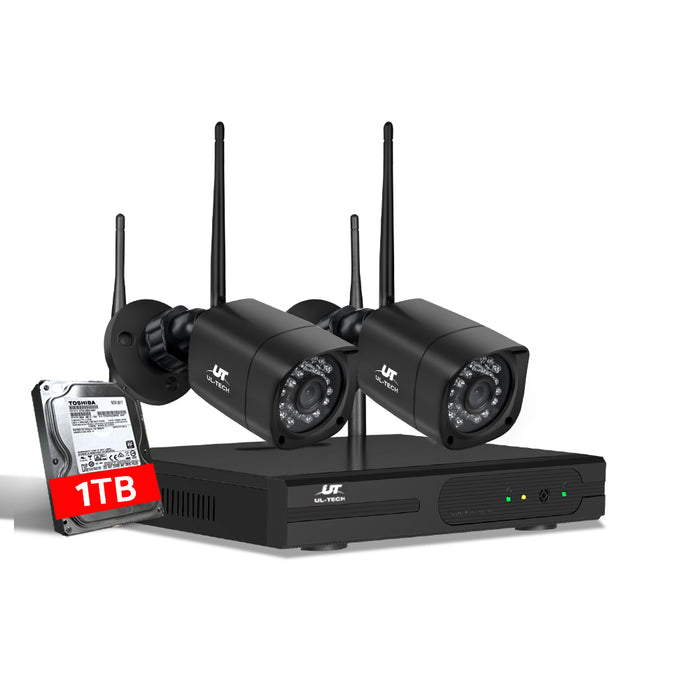 UL-tech Home Outdoor CCTV Wireless Security Surveillance Camera System with 1TB hard drive