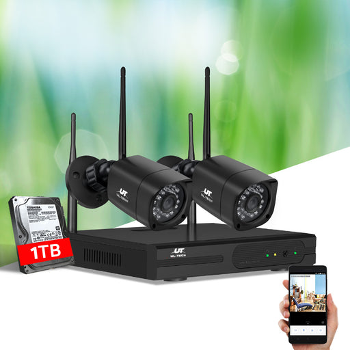 UL-tech Home Outdoor CCTV Wireless Security Surveillance Camera System with 1TB hard drive