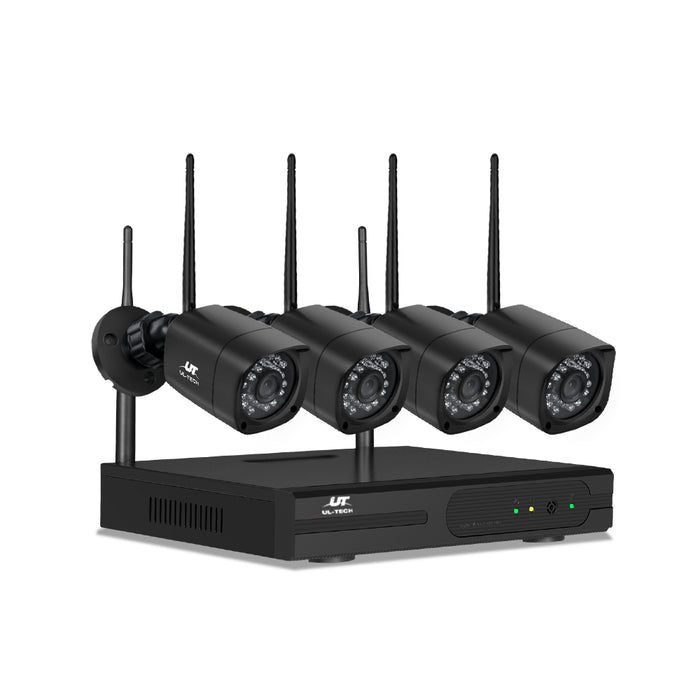 UL-TECH 1080P 8 Channel NVR Wireless 4 Security Cameras System