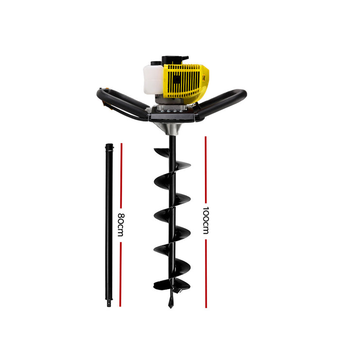 Giantz 66CC Petrol Post Fence Hole Digger Drill Auger 200mm