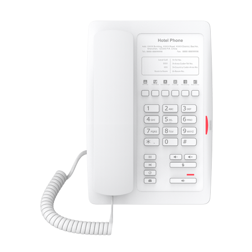 Fanvil H3 Hotel IP Phone - 1 Line, 6 x Programmable Buttons  - White