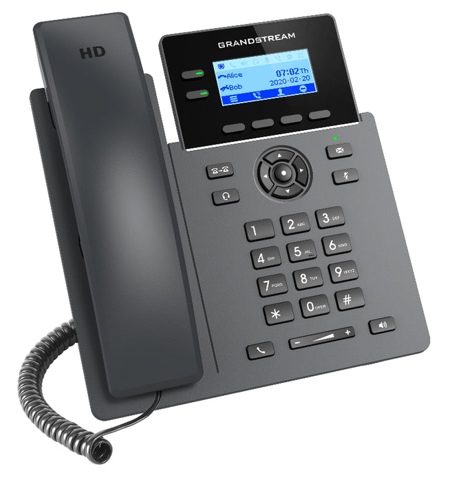 Grandstream GRP2602P 2 Line IP VoIP Phone, 4 SIP Accounts, HD Audio, Powerable Via POE