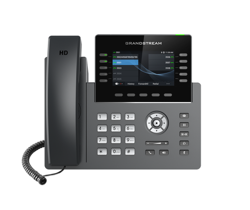 Grandstream GRP2615 10 Line IP VoIP Phone, 16 SIP Accounts, Colour Screen, HD Audio, Powerable Via POE