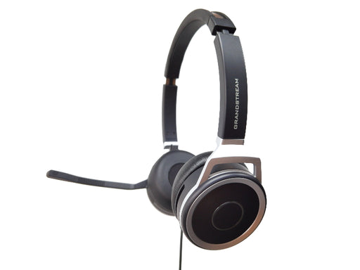 Grandstream GUV3005 Premium Dual Ear USB Headset, Busy Light, Noise Canceling Microphone, 2m USB Cable, for Teams, Zoom, 3CX