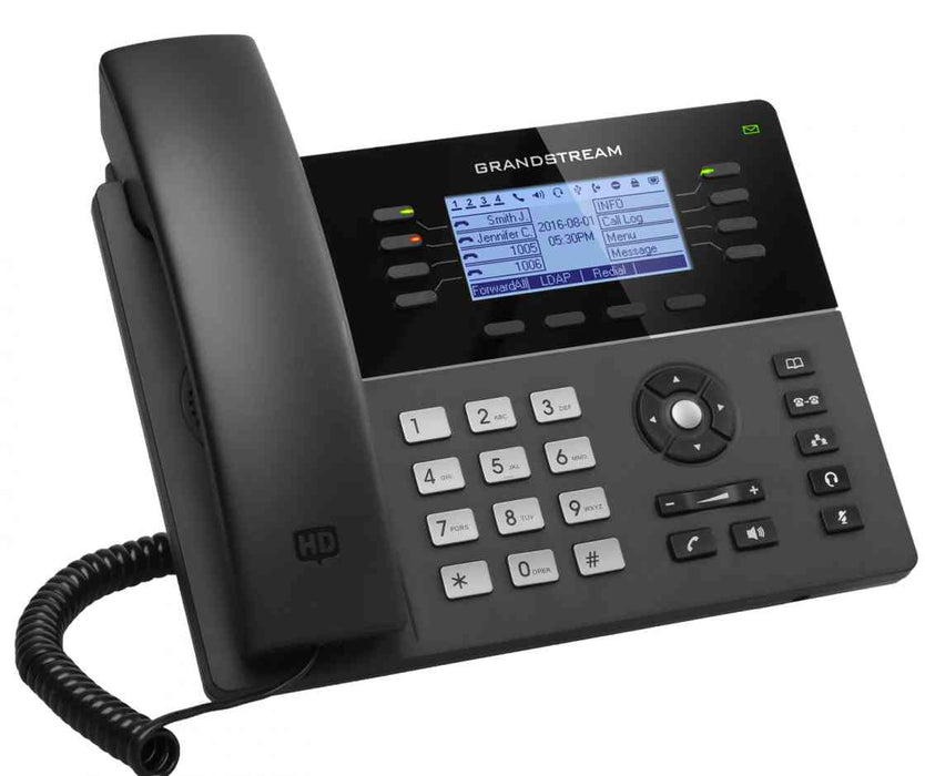 Grandstream GXP1782 8 Line IP Phone, 4 SIP Accounts, HD Audio, Dual-Switched Gigabit Port, Powerable Via POE.
