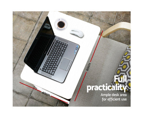 Artiss Portable Notebook Laptop Table Stand Desk - White