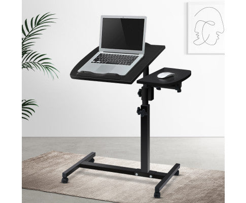 Artiss Laptop Notebook Adjustable Table Desk Stand Holder With Fan - Black