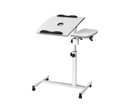 Artiss Laptop Notebook Computer Adjustable Table Desk Stand With Fan - White