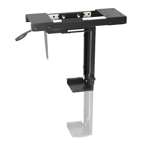 Brateck Adjustable Under-Desk CPU Holder Mount with Sliding track 10kg 360° Swivel