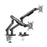 Brateck Dual Premium Slim Aluminum Spring-Assisted Monitor Arm 17"-32" VESA 75x75 100x100