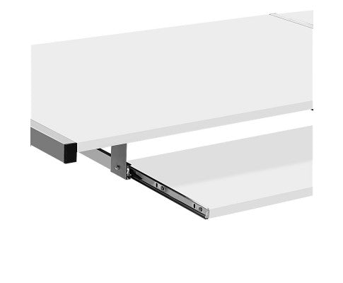 Artiss Corner Metal Computer Table Desk - White