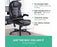 8 Point PU Leather Reclining Office Massage Chair - Black