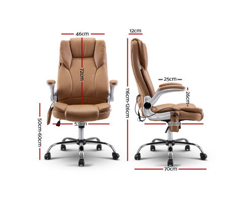 Artiss Massage Office Chair 8 Vibration Points