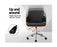 Artiss Wooden Office Computer PU Leather Desk Chair Black Wood
