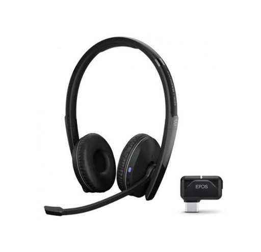 EPOS | Sennheiser Adapt 261 on-ear double-sided Bluetooth Wireless Headset with USB-C dongle Teams Certified