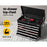 Giantz 17 Drawers Tool Box Trolley Chest Cabinet Cart Garage Mechanic Toolbox Black