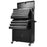 Giantz Tool Box Chest Cabinet Trolley Black with 12 drawers