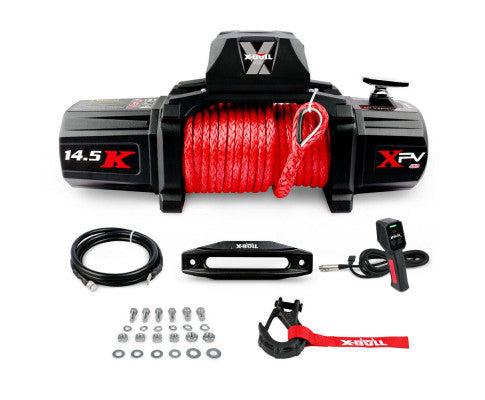 X-BULL 12V Electric Winch with Remote for 4X4 4WD Boat 14500LB