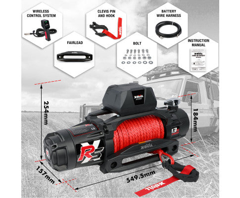 X-BULL Offroad 4WD Electric 12V Winch with Remote Control
