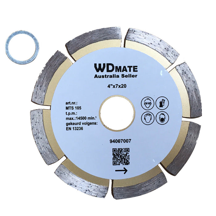 105mm Dry Diamond Cutting Disc Wheel 4" Circular Saw Blade Segment 20/16mm Tile