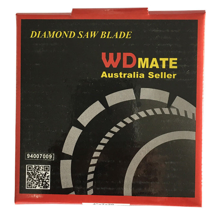3x 105mm Turbo Diamond Cutting Disc Dry Wet 4" Circular Saw Blade 2*7mm 20/16mm