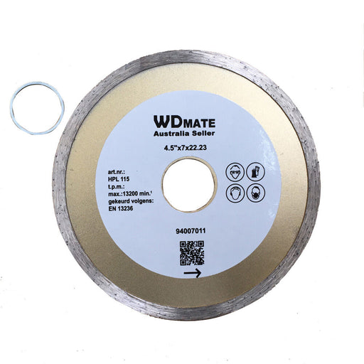 3x Wet Continuous Diamond Circular Saw Blade Cutting Disc 115mm 4.5 20/22mm Tile