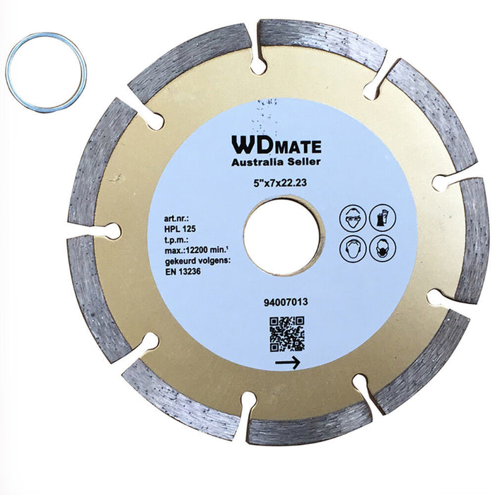 5x 125mm Diamond Circular Saw Blade Dry 5" Cutting Disc 2.2*7mm 20/22.23mm Tile