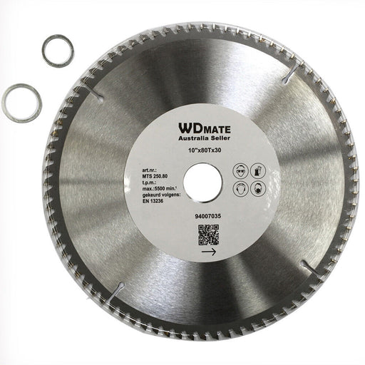 Circular Saw Blade Wood Cutting DISC 250mm 80T TCT ATB 1.8*30/25.4 Wheel WDMATE