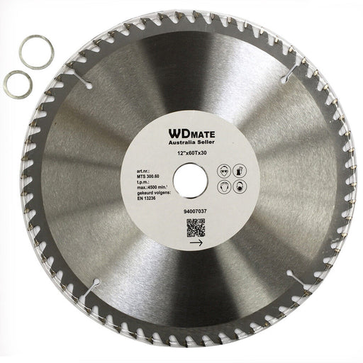 Timber Cutting Disc Wheel 12" 300mm Circular Saw Blade 60T 30mm ATB Wood Sharp