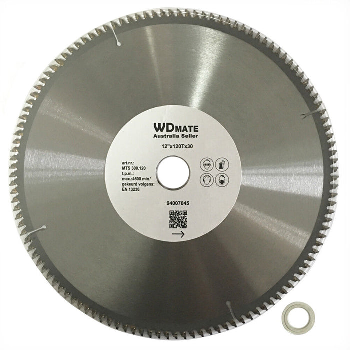 Aluminium Plastic Circular Saw Blade Cutting Disc 12" 300mm 2.0 120T 30/25.4 TCG